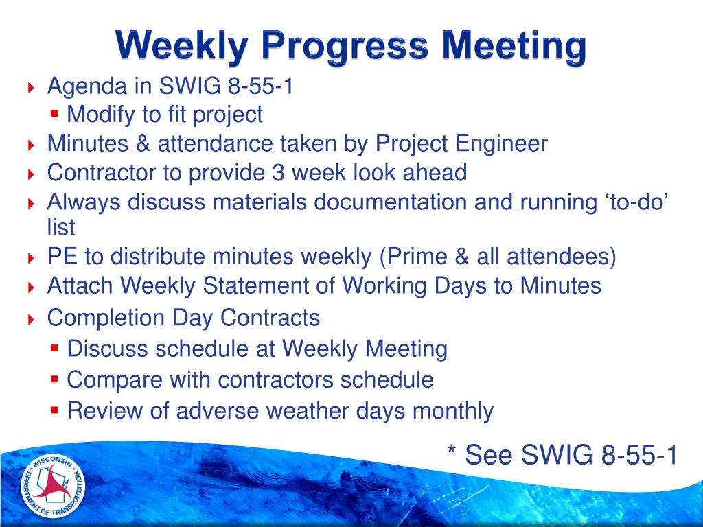 agenda in swig 8 55 1 modify to fit project