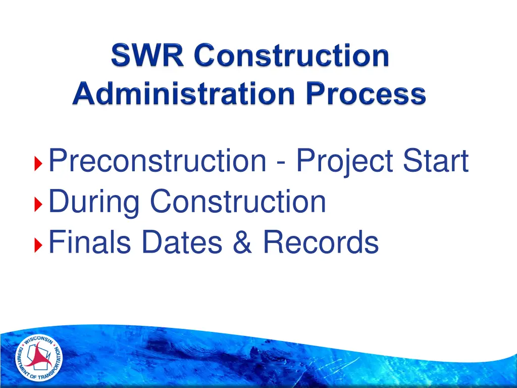 preconstruction project start during construction