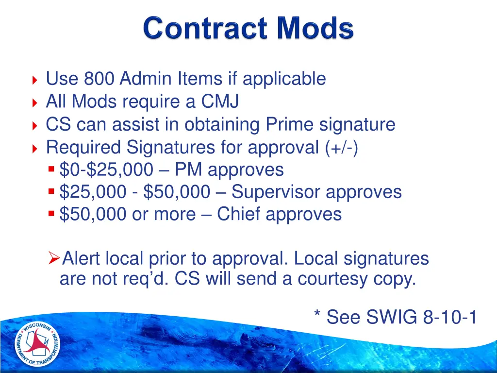 use 800 admin items if applicable all mods