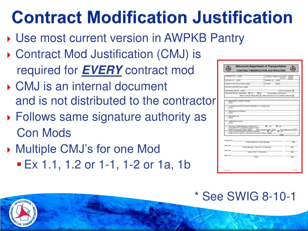 use most current version in awpkb pantry contract