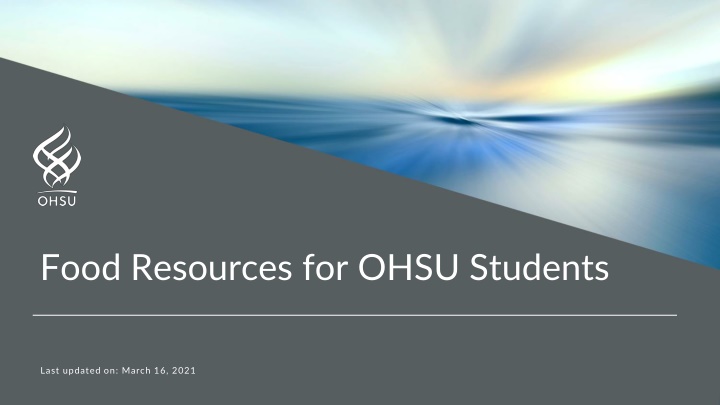 food resources for ohsu students