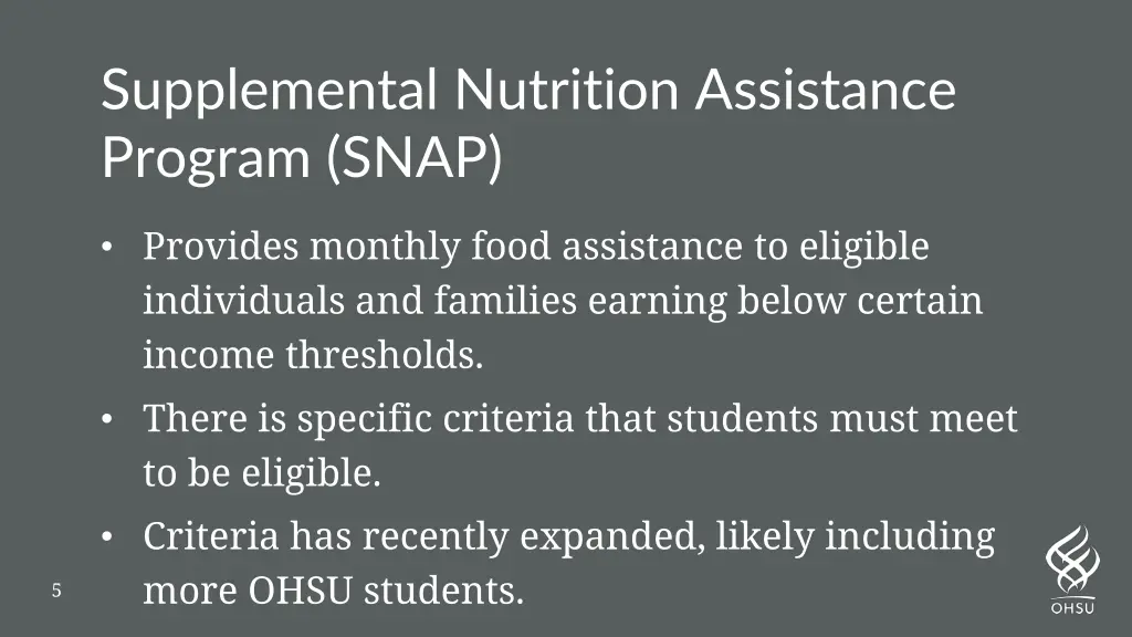 supplemental nutrition assistance program snap