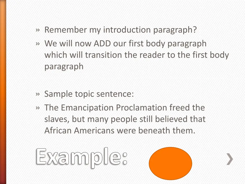 remember my introduction paragraph we will