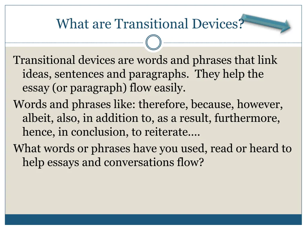 what are transitional devices