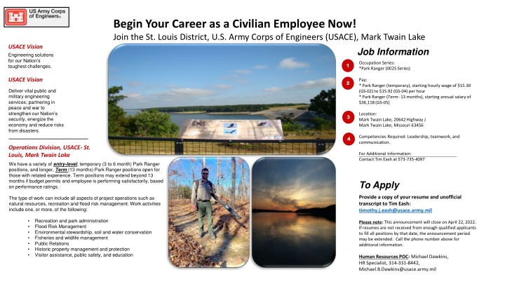 begin your career as a civilian employee now join