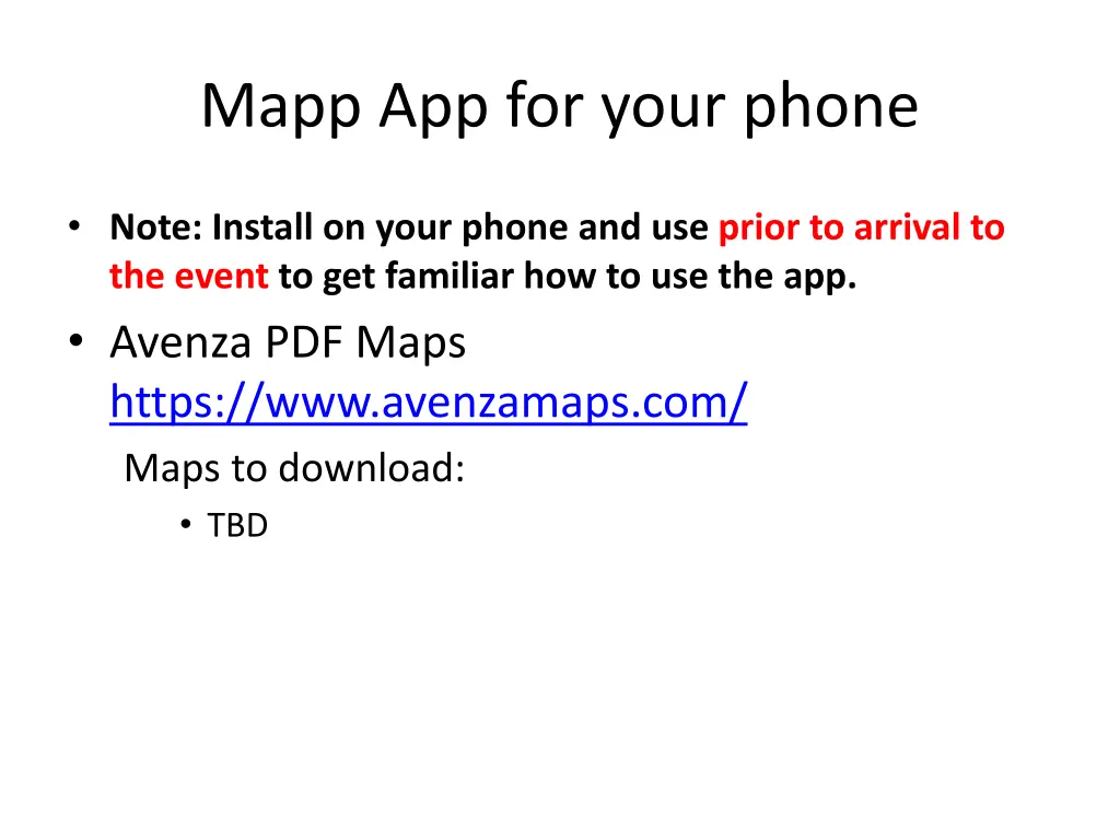 mapp app for your phone