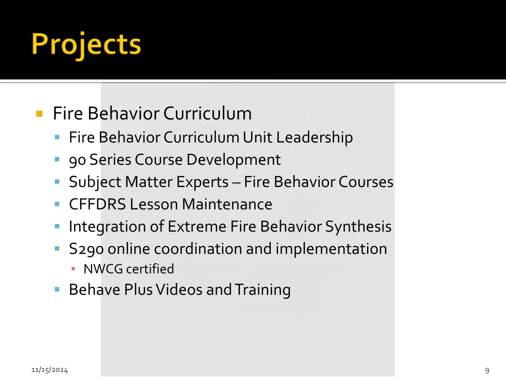 fire behavior curriculum fire behavior curriculum