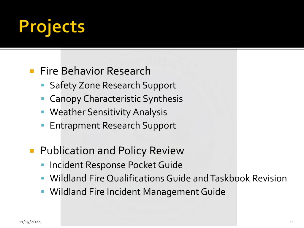 fire behavior research safety zone research