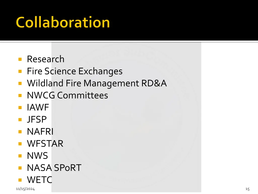 research fire science exchanges wildland fire