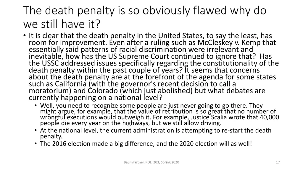 the death penalty is so obviously flawed