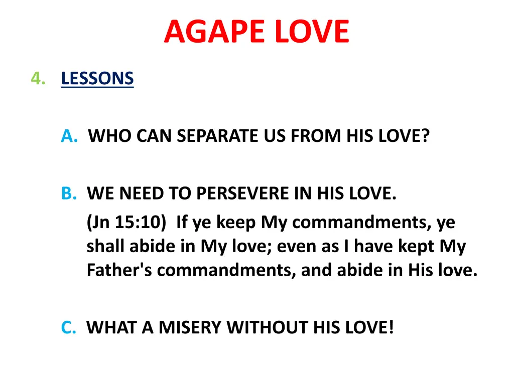 agape love 5