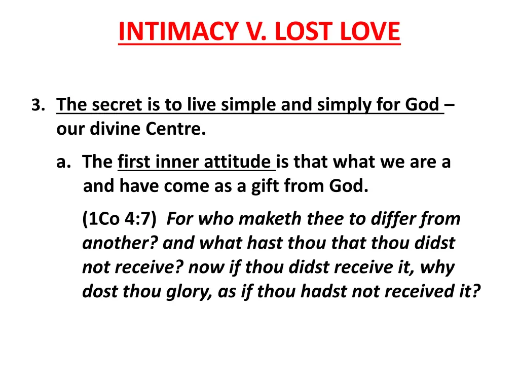 intimacy v lost love 2