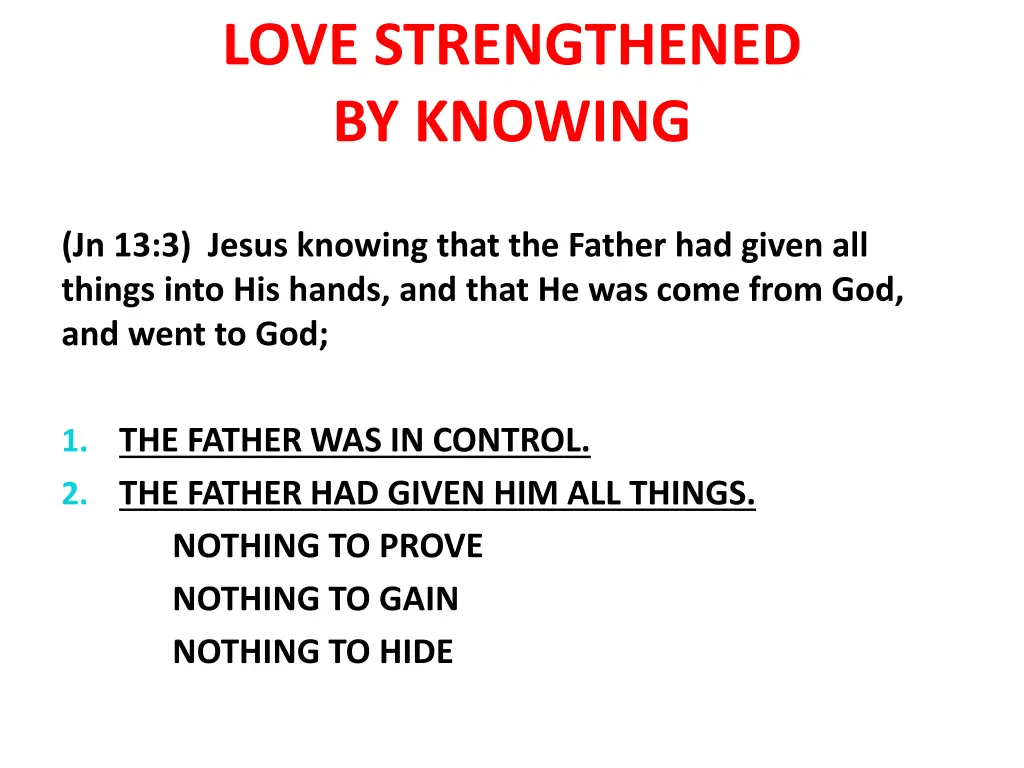 love strengthened by knowing 1