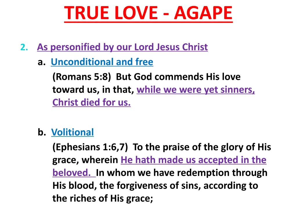 true love agape 2