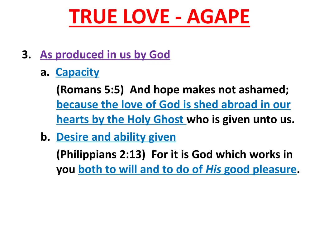 true love agape 6