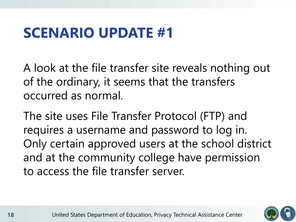 scenario update 1