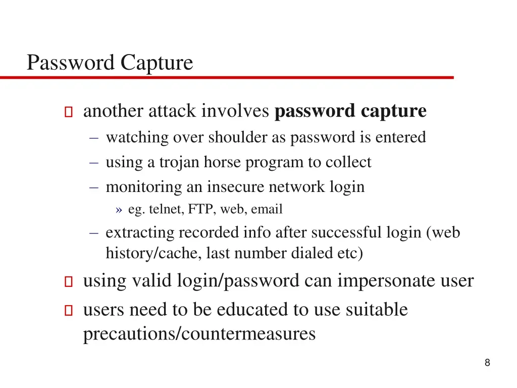 password capture