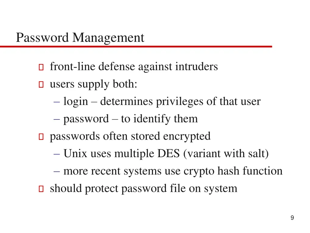 password management