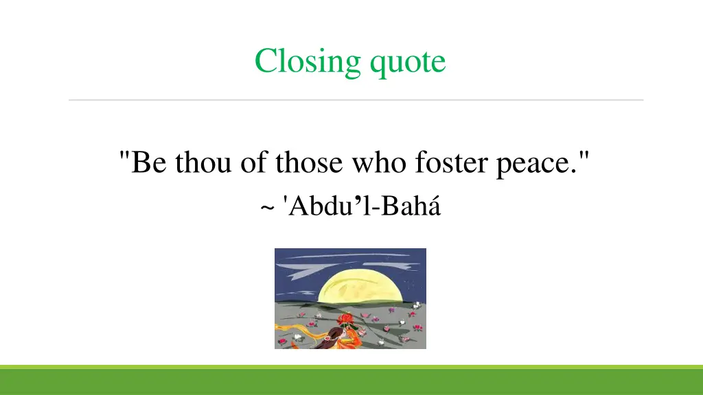 closing quote