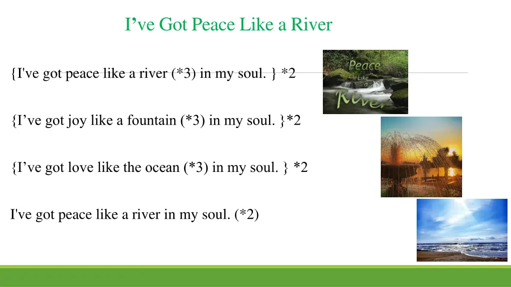 i ve got peace like a river