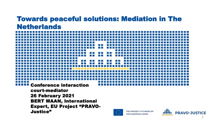 towards peaceful solutions mediation