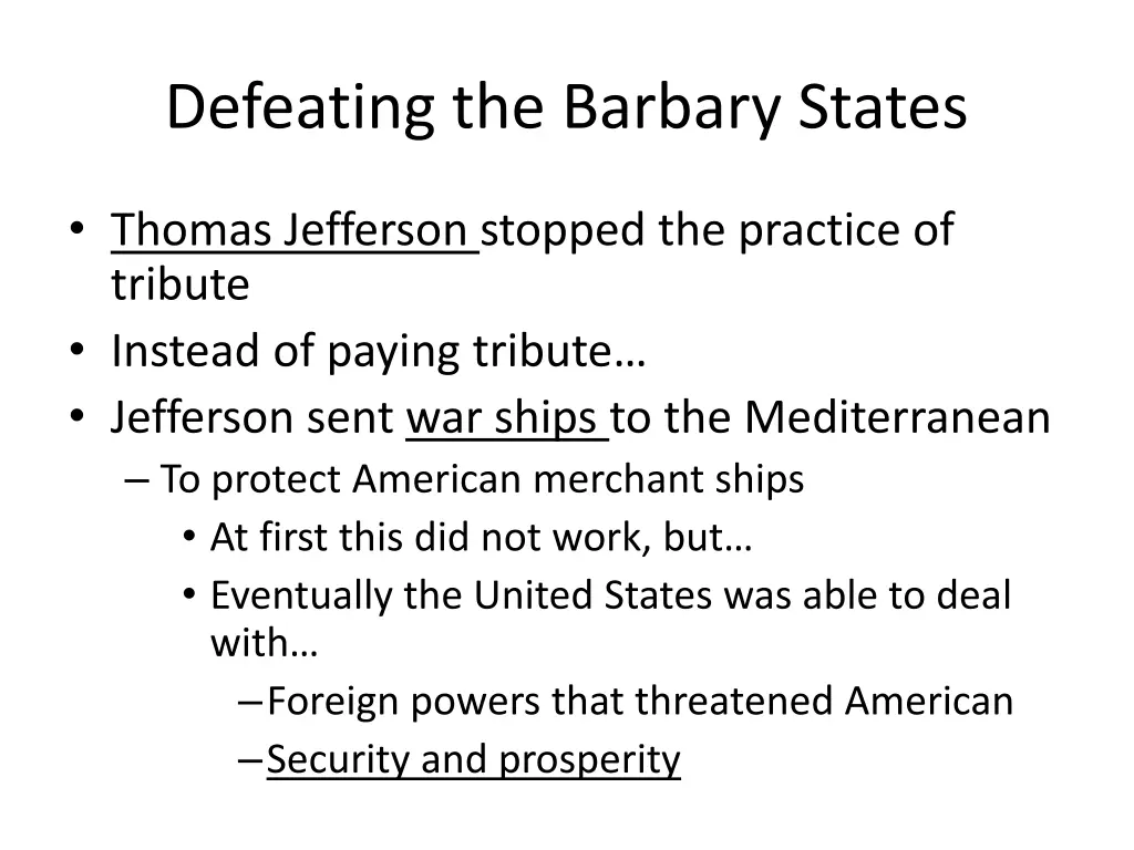 defeating the barbary states 1