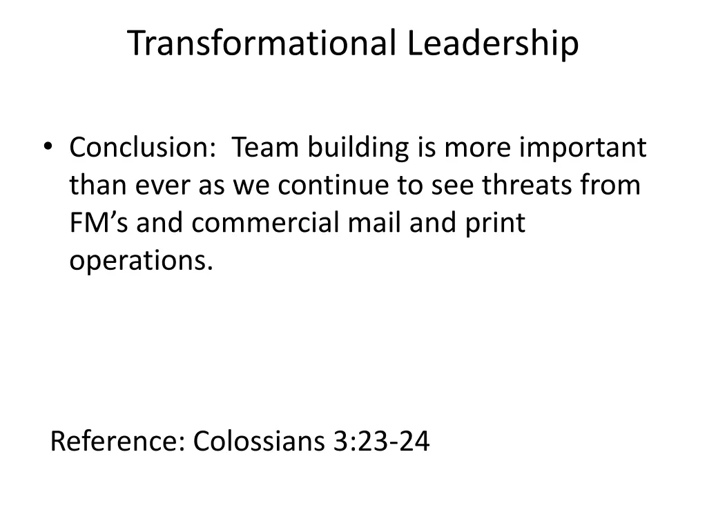 transformational leadership 9