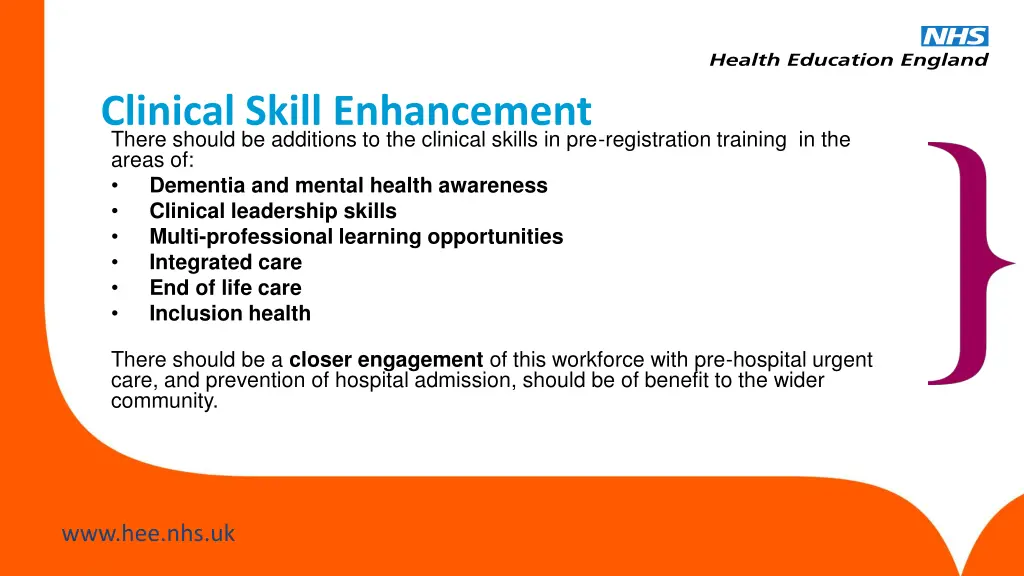 clinical skill enhancement there should