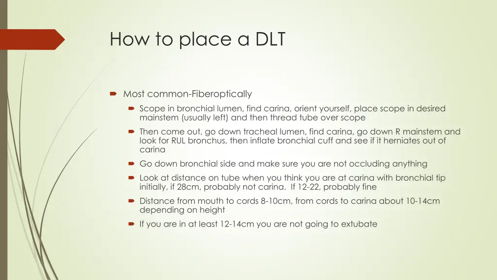 how to place a dlt