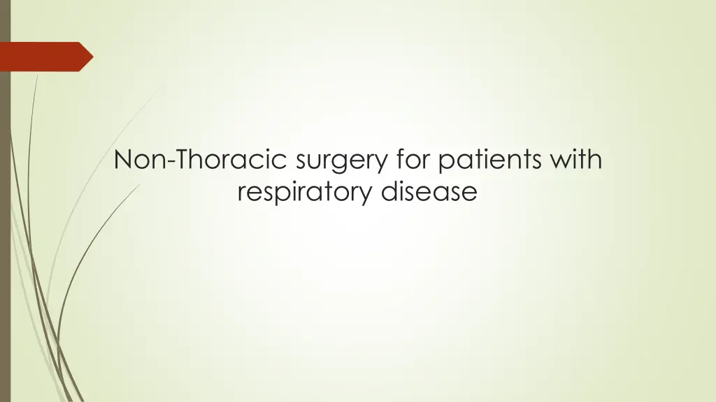 non thoracic surgery for patients with