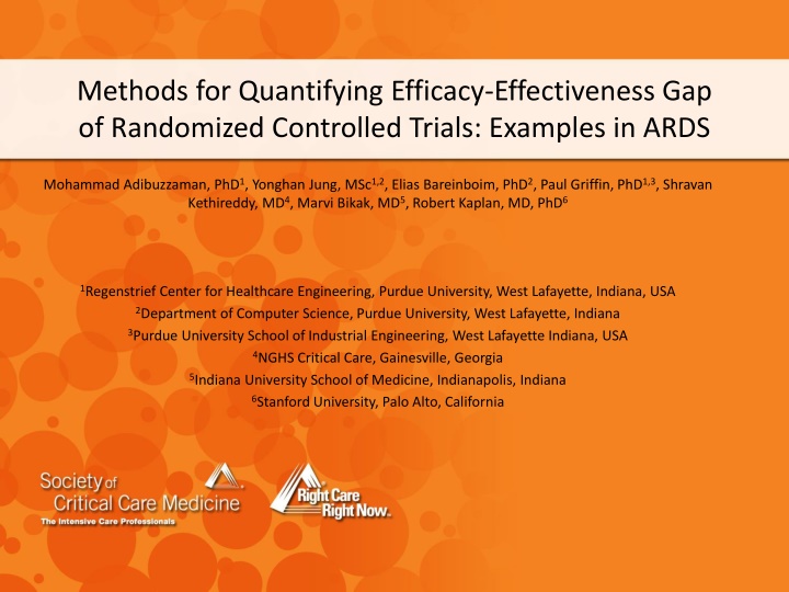 methods for quantifying efficacy effectiveness