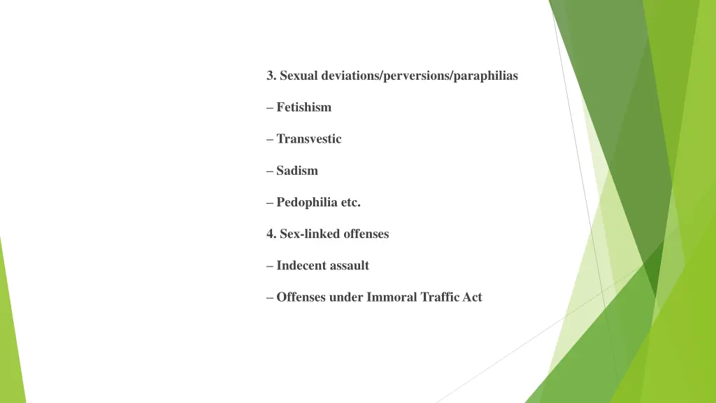 3 sexual deviations perversions paraphilias