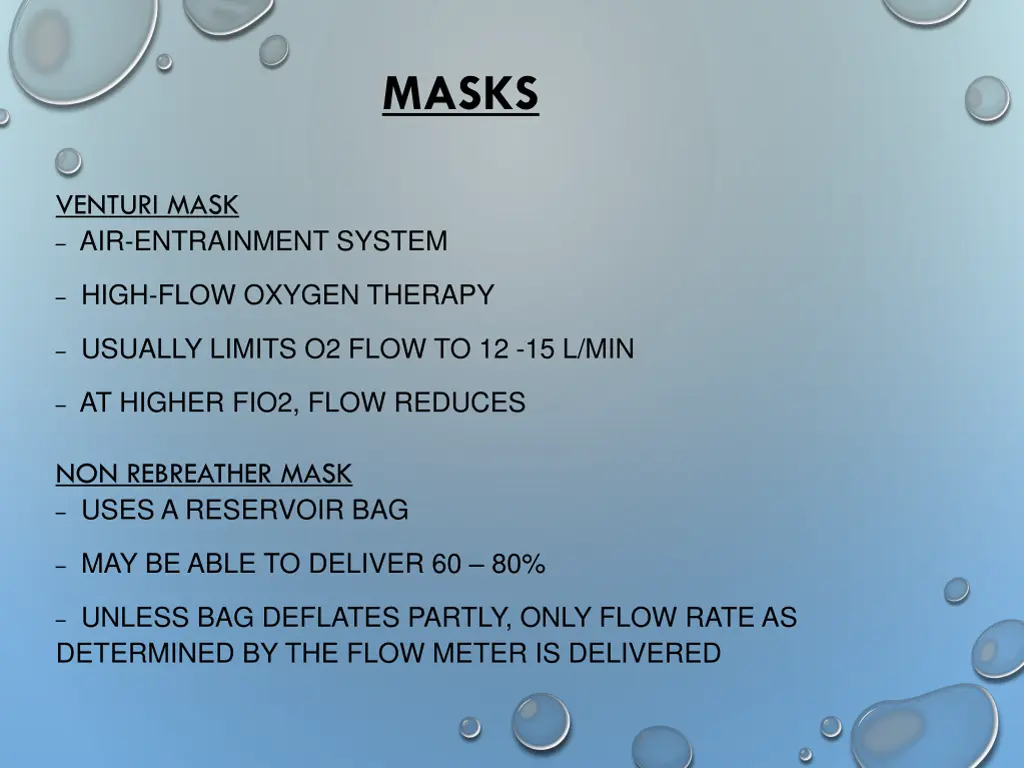 masks