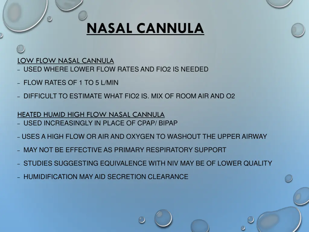 nasal cannula