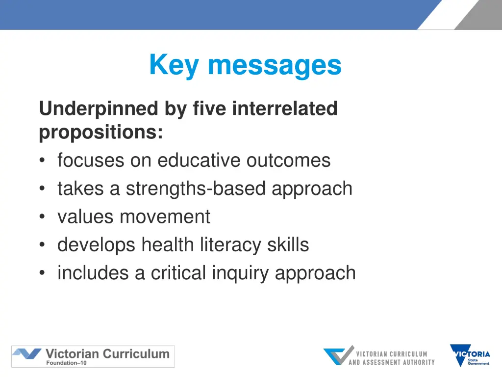 key messages