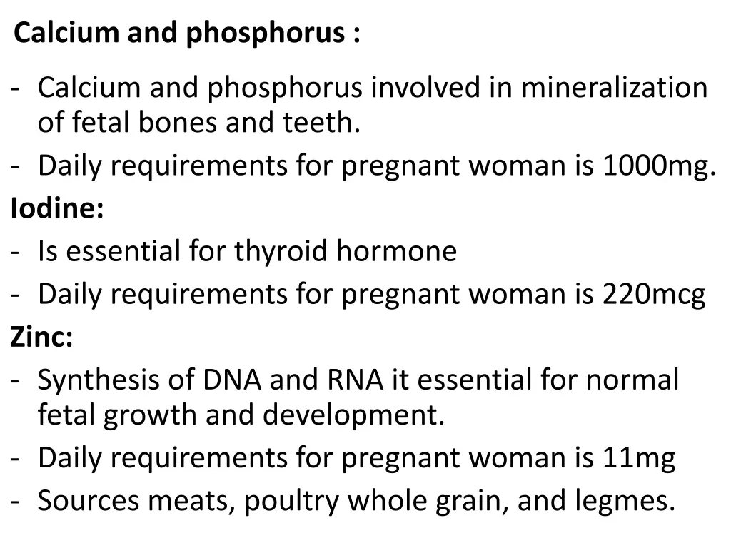 calcium and phosphorus