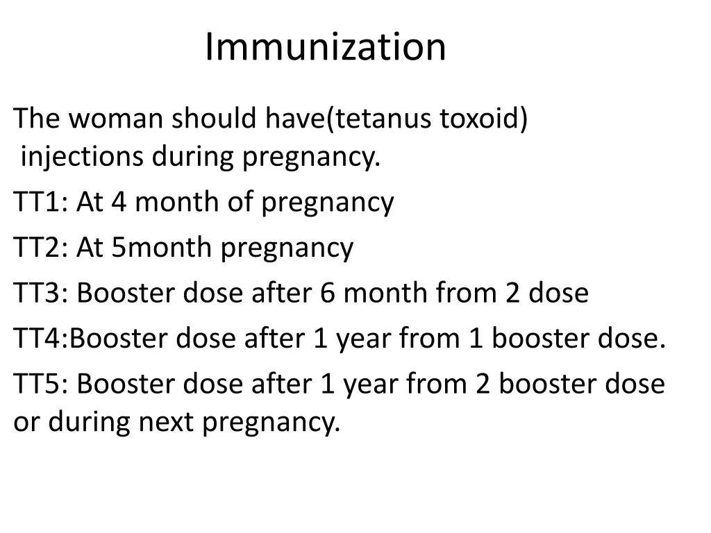 immunization