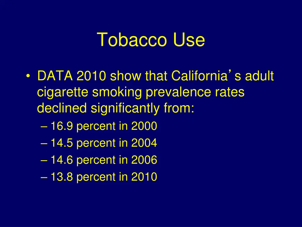 tobacco use