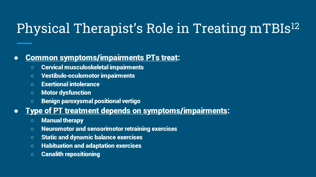 physical therapist s role in treating mtbis 12