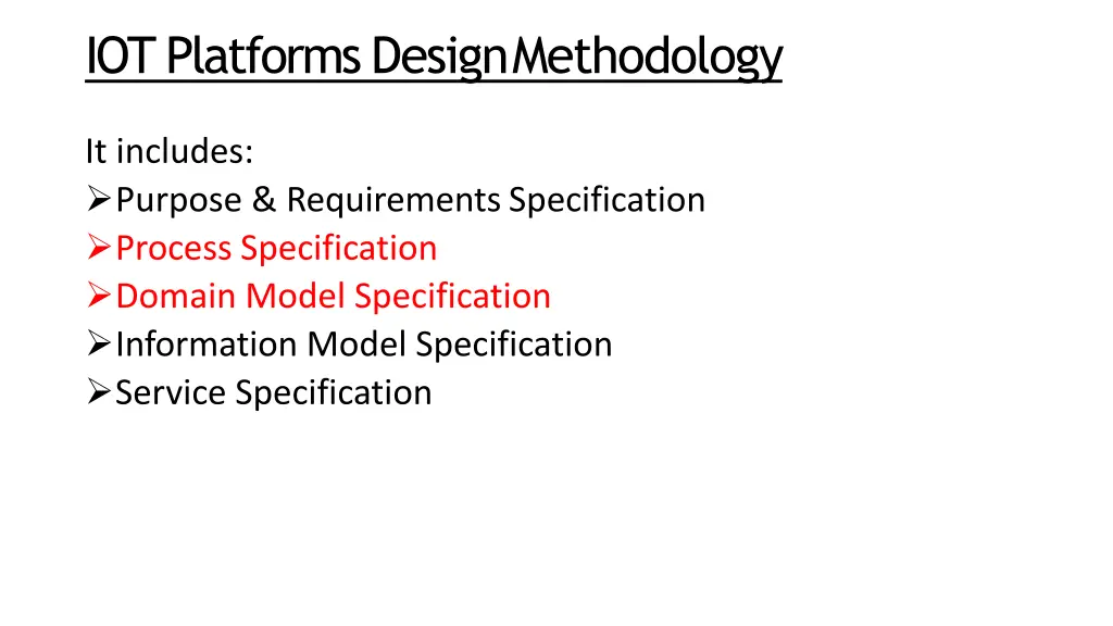 iot platforms designmethodology