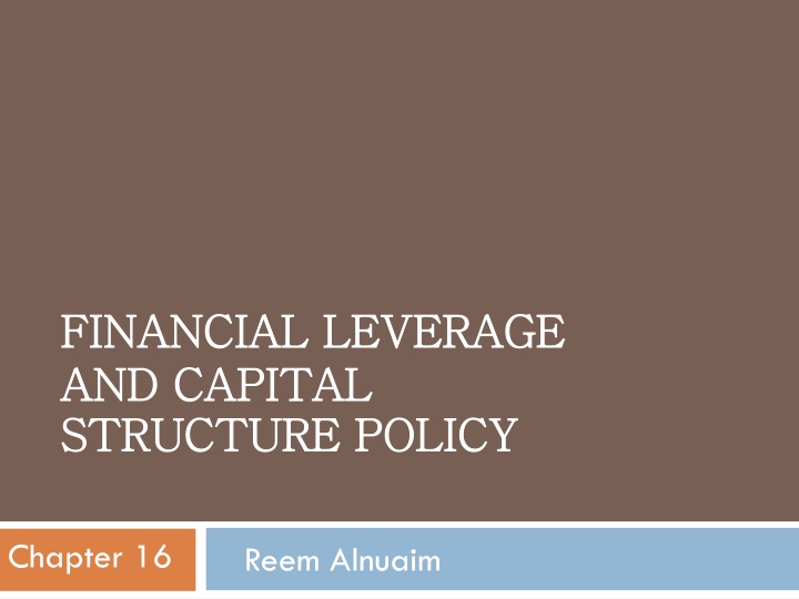 financial leverage financial leverage and capital