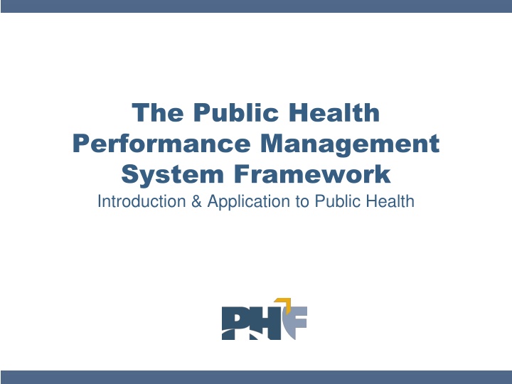 the public health performance management system