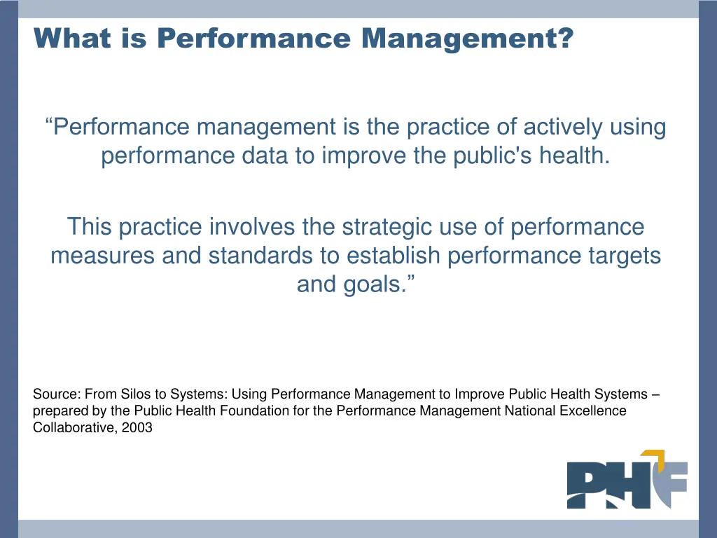 what is performance management