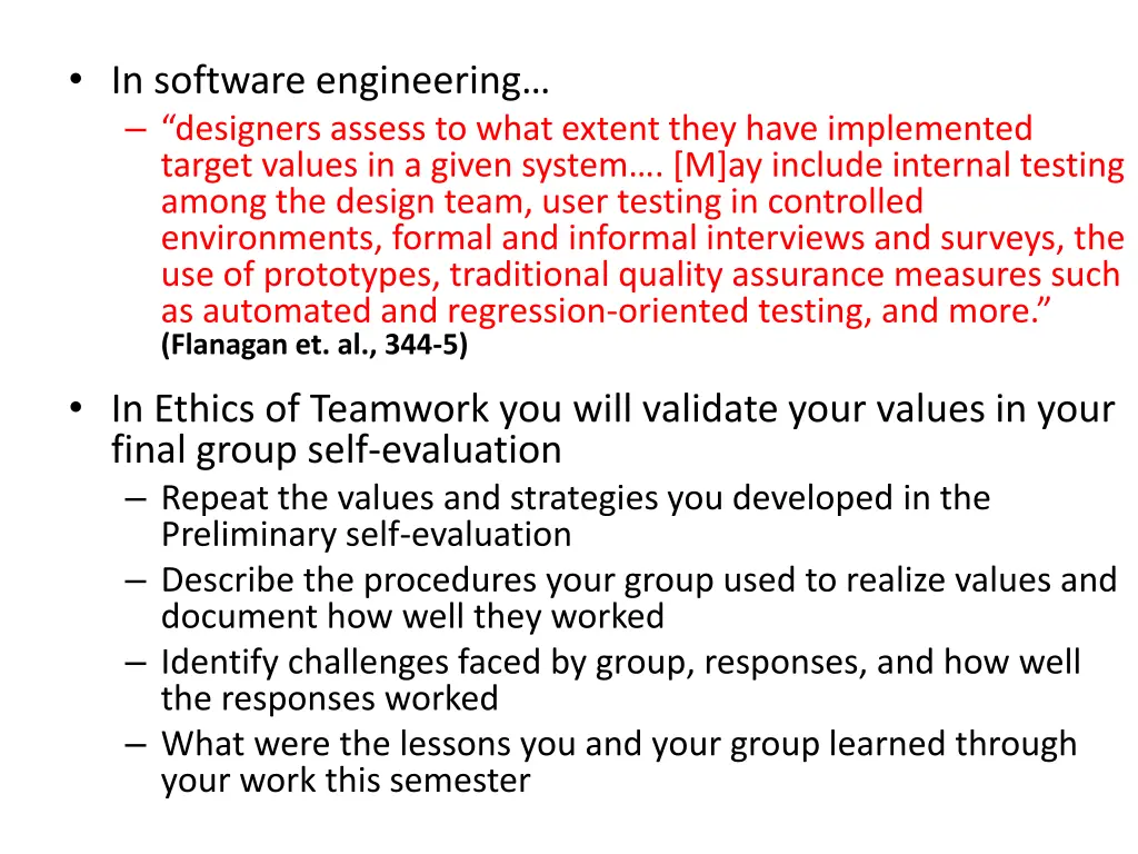 in software engineering designers assess to what