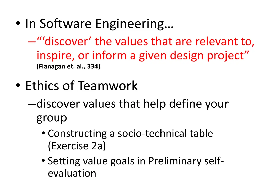 in software engineering discover the values that