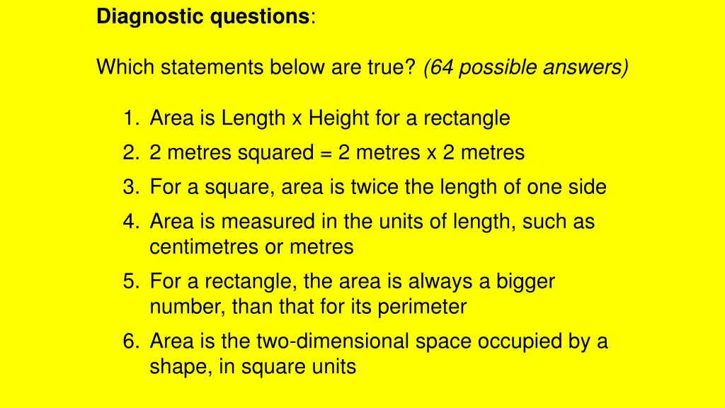 diagnostic questions