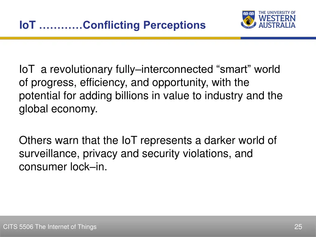 iot conflicting perceptions