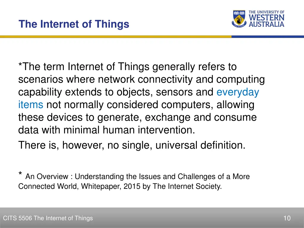 the internet of things