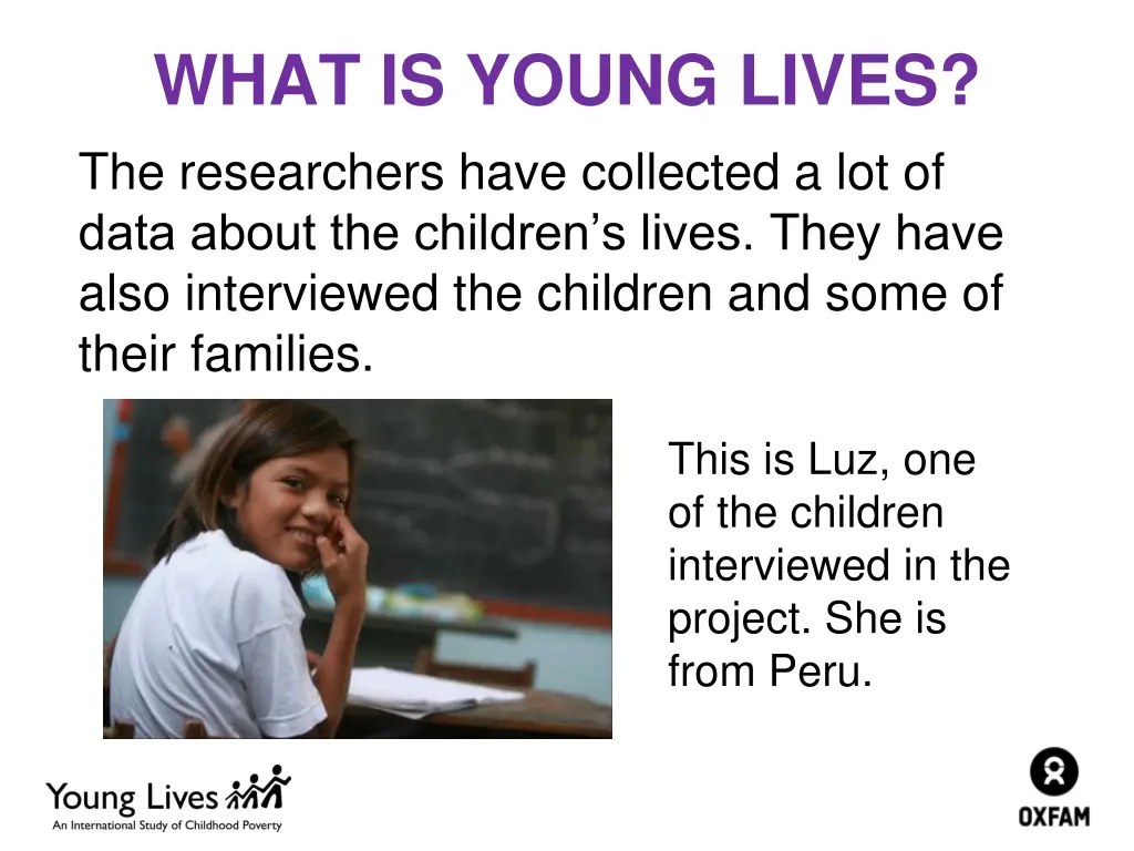 what is young lives the researchers have