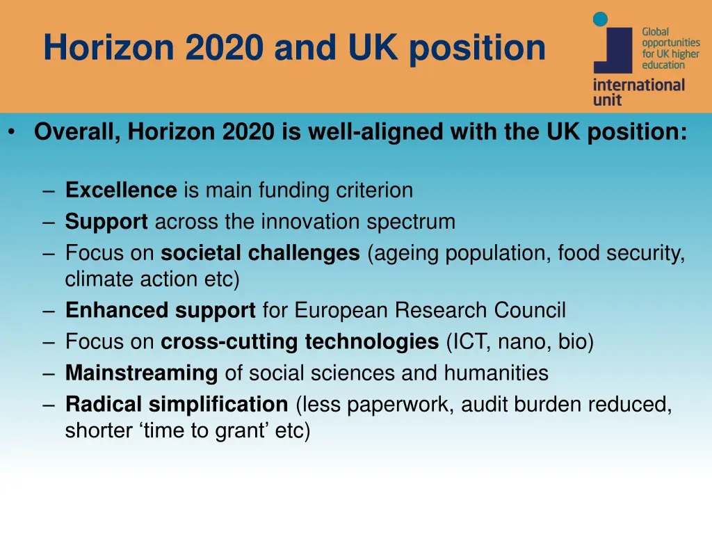 horizon 2020 and uk position